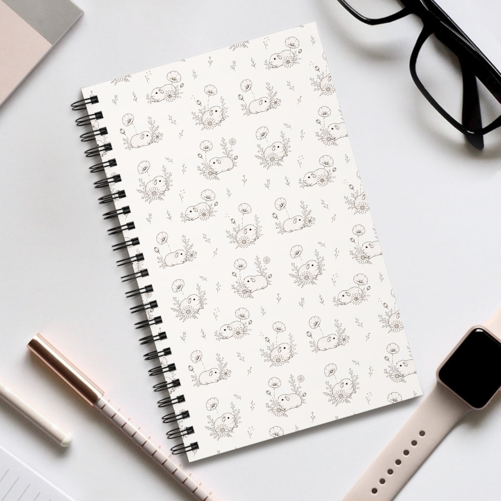 Botanical Guinea Pig Spiral Notebook