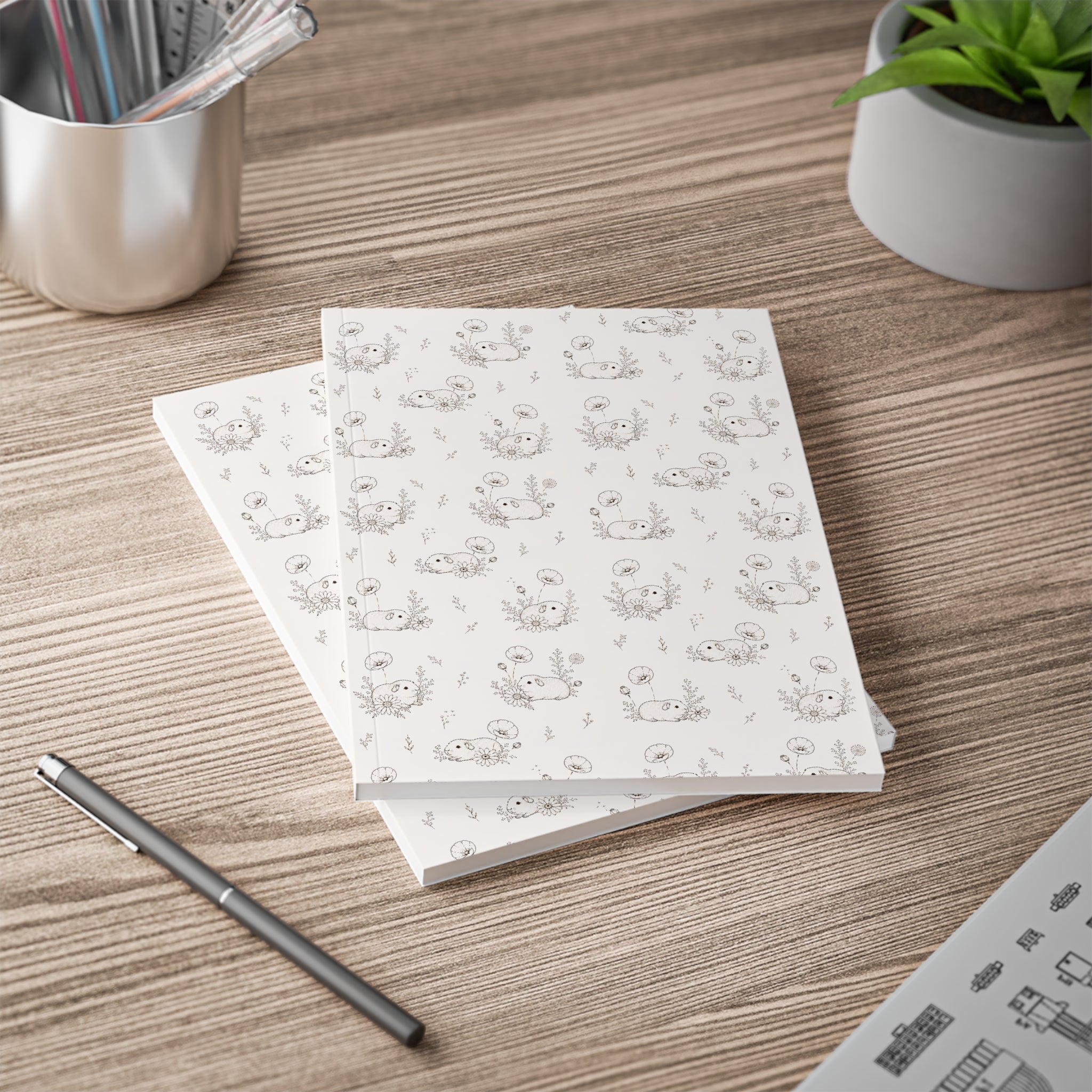 Botanical Guinea Pig A5 Notebook | Softcover Journal
