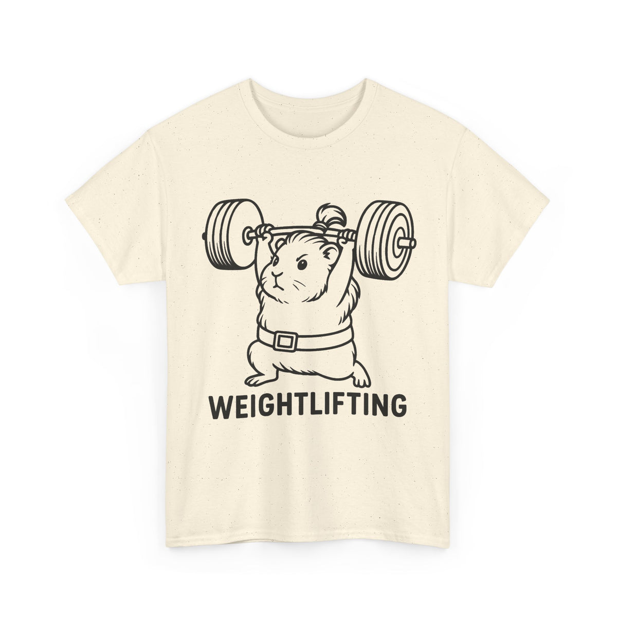 Weightlifting Guinea Pig T-Shirt – Funny Guinea Pig Gym Shirt