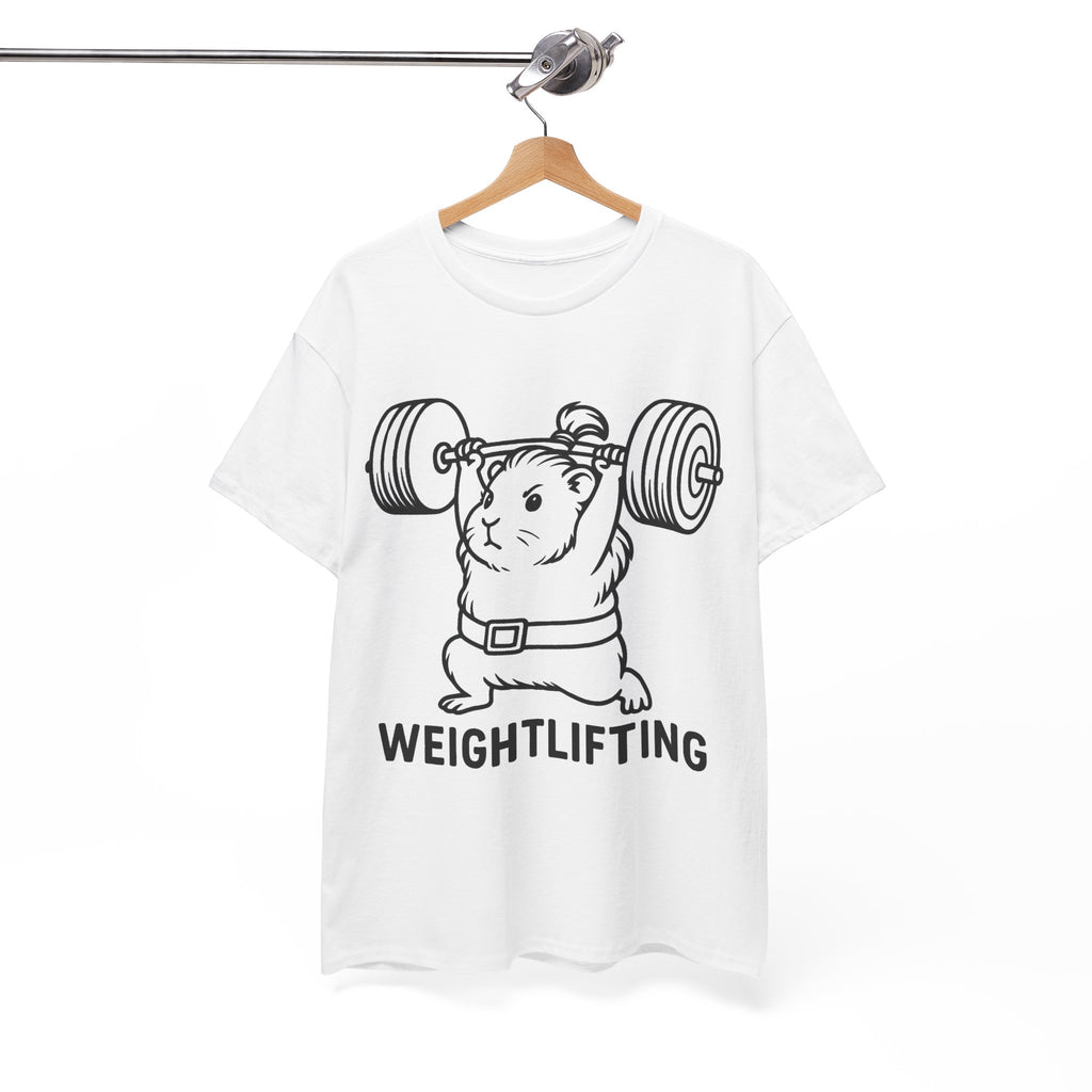 Weightlifting Guinea Pig T-Shirt – Funny Guinea Pig Gym Shirt