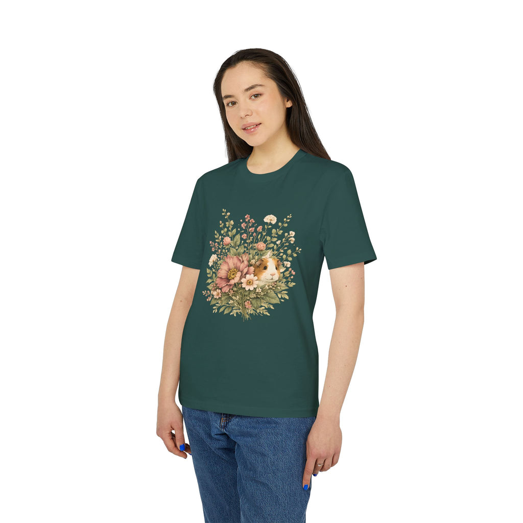 Floral Guinea Pig T-Shirt – Vintage Botanical Illustration