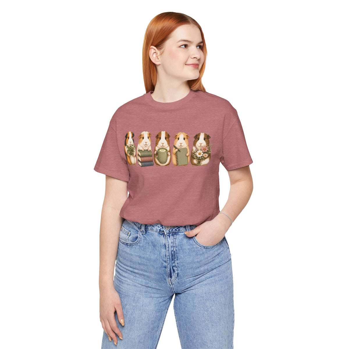 Guinea Pig Row Graphic Tee — Cute Pet Lover Shirt