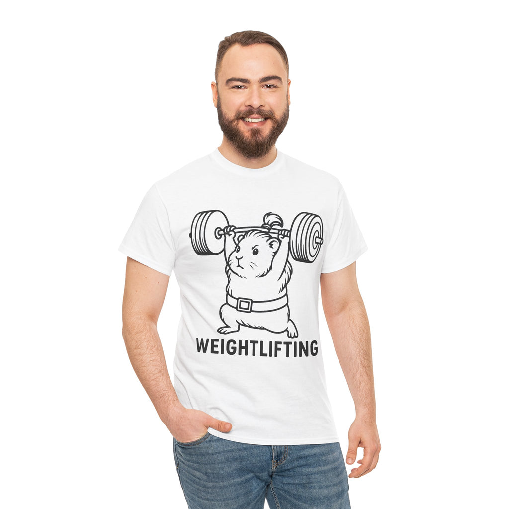 Weightlifting Guinea Pig T-Shirt – Funny Guinea Pig Gym Shirt