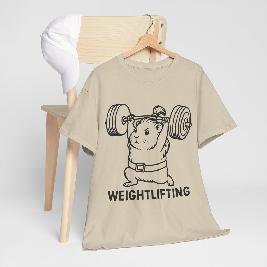 Weightlifting Guinea Pig T-Shirt – Funny Guinea Pig Gym Shirt