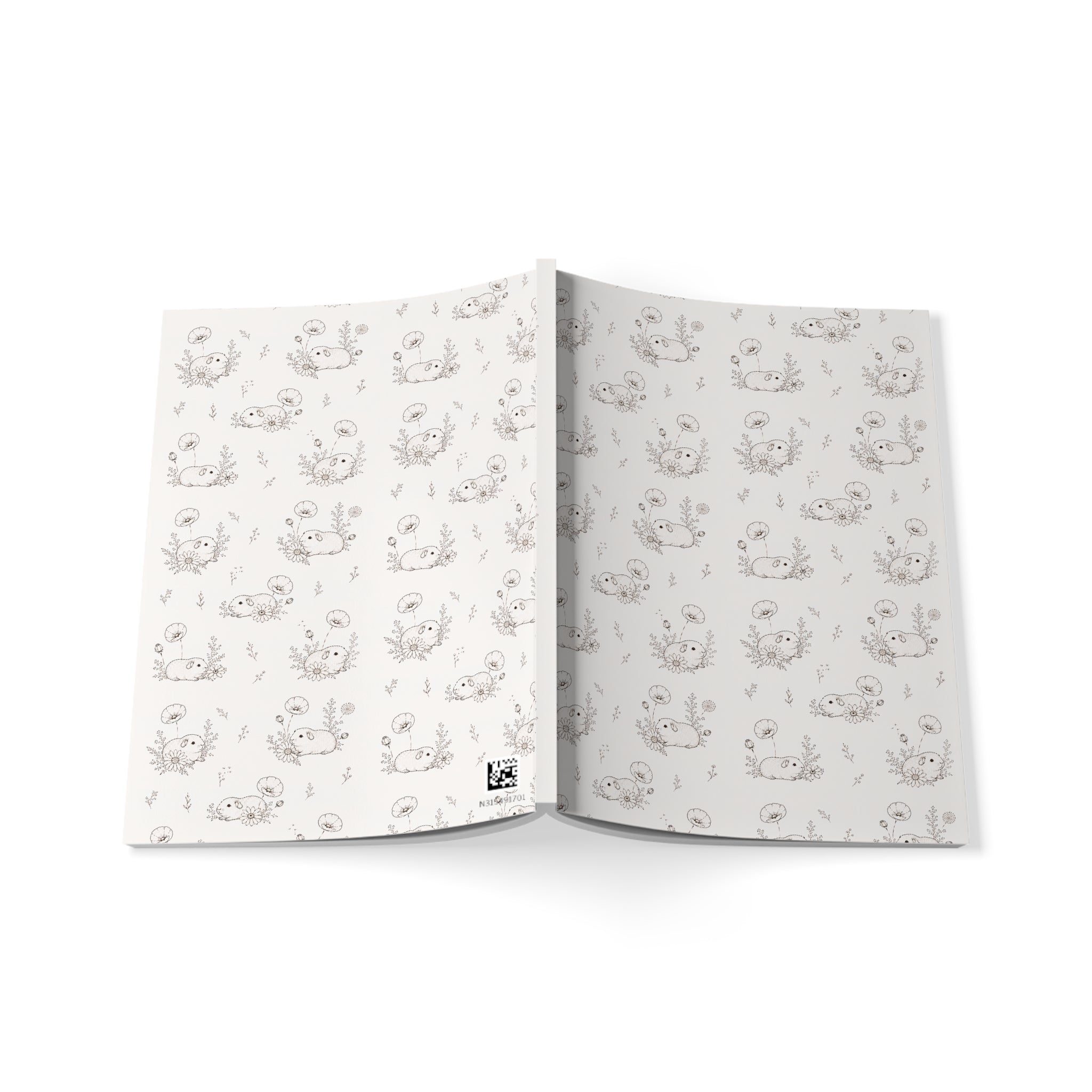 Botanical Guinea Pig A5 Notebook | Softcover Journal