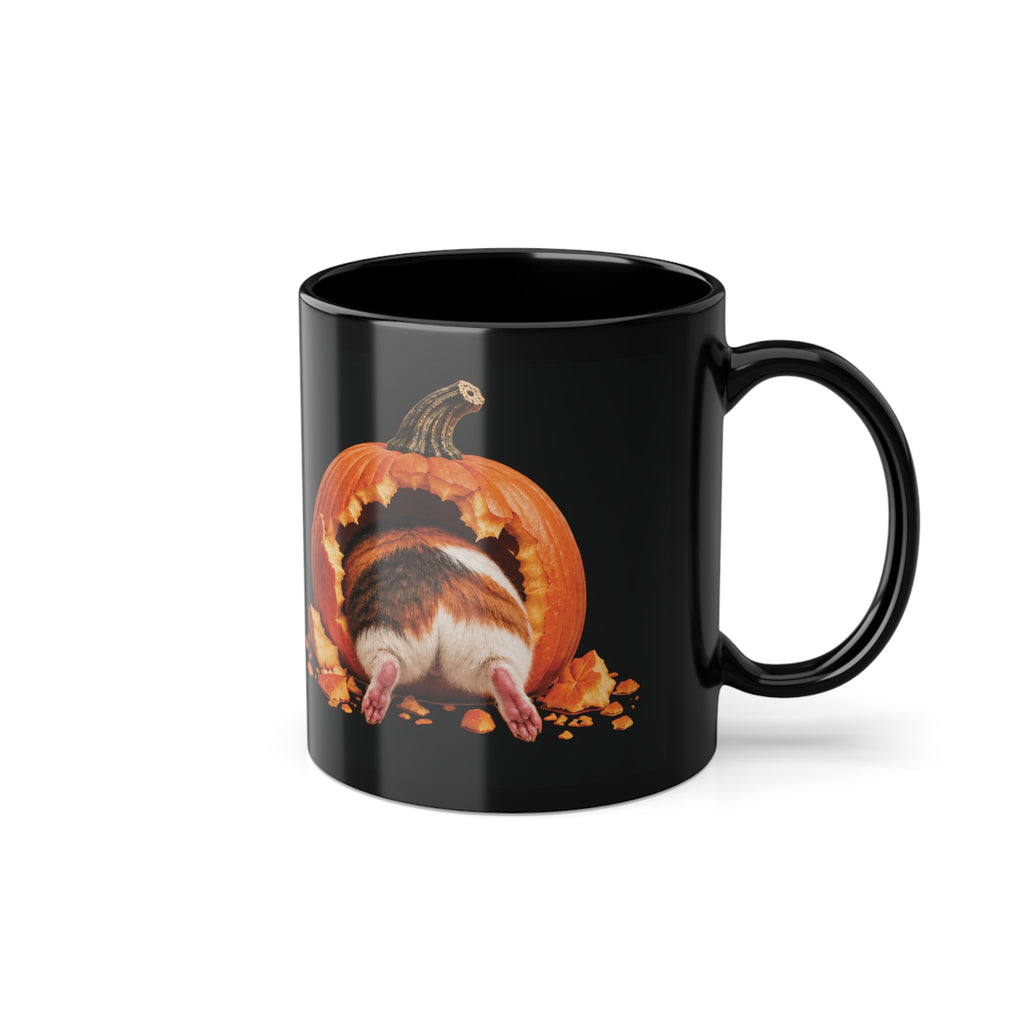 Halloween Guinea Pig Mug – Funny Pumpkin Coffee Cup – Cute Guinea Pig Gift