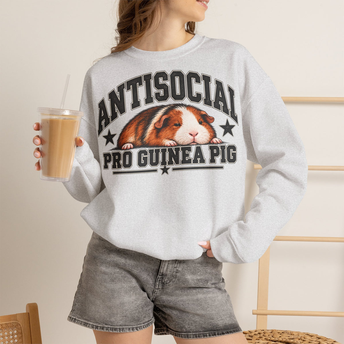 Antisocial Pro Guinea Pig Sweatshirt