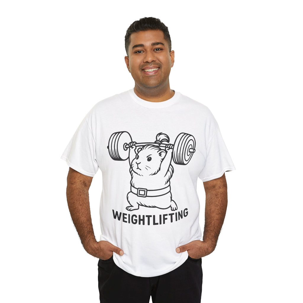 Weightlifting Guinea Pig T-Shirt – Funny Guinea Pig Gym Shirt