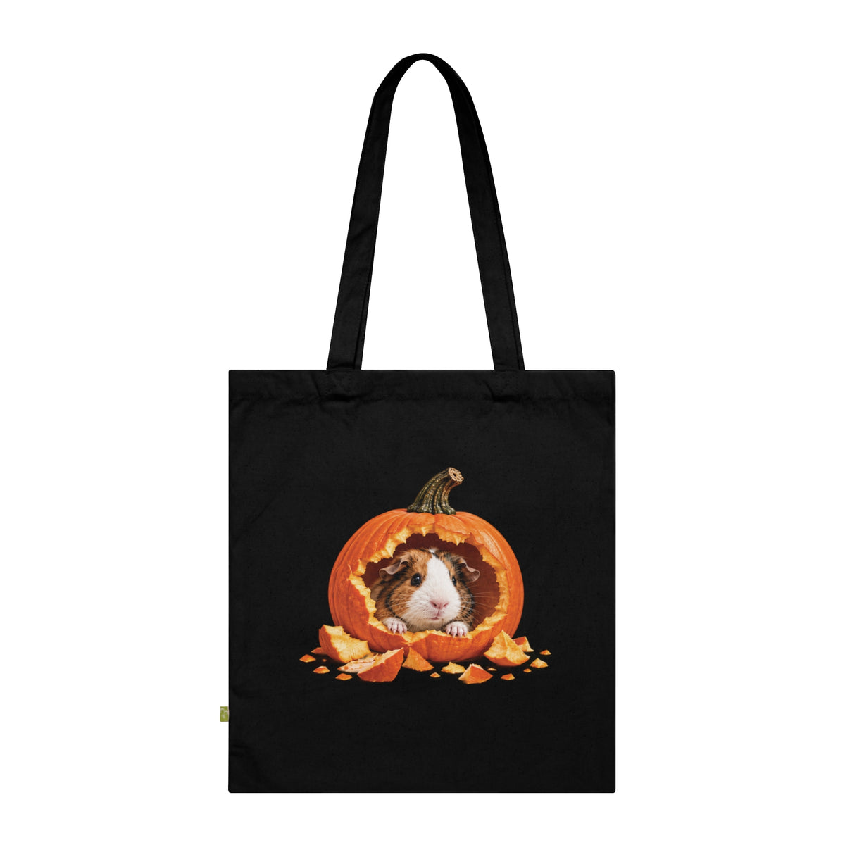 Halloween Guinea Pig Tote Bag – Cute Pumpkin Guinea Pig Bag – Guinea Pig Lover Gift