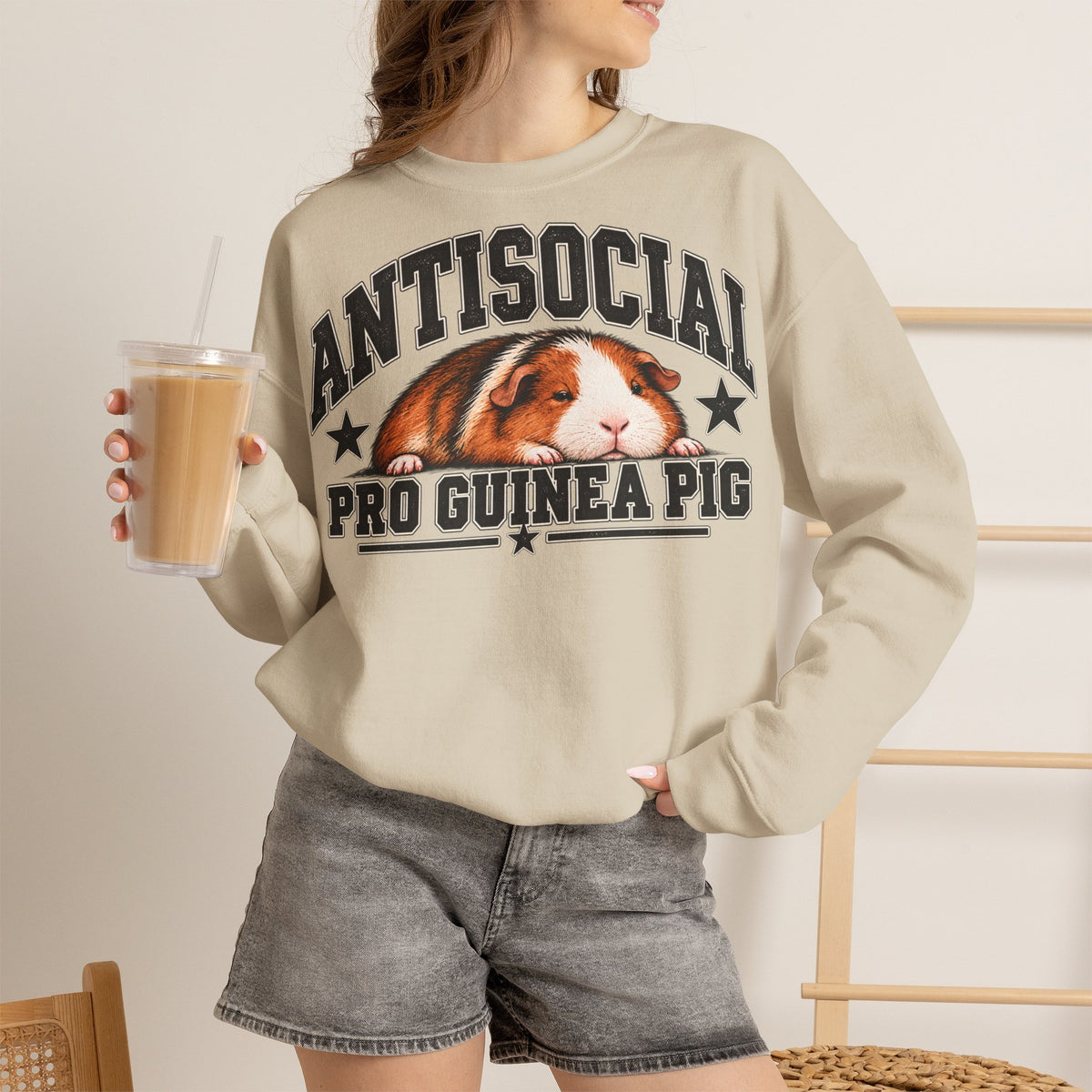 Antisocial Pro Guinea Pig Sweatshirt