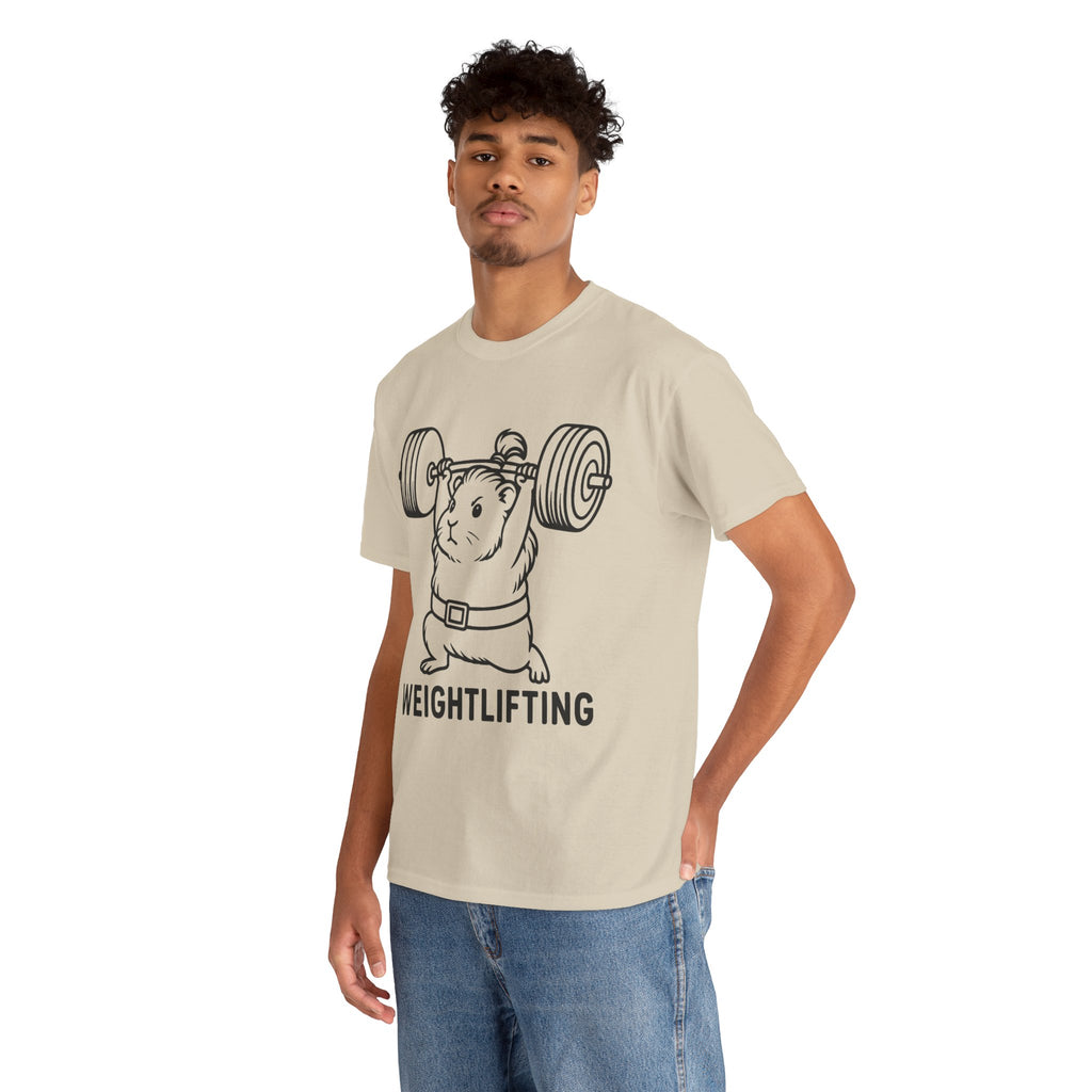 Weightlifting Guinea Pig T-Shirt – Funny Guinea Pig Gym Shirt