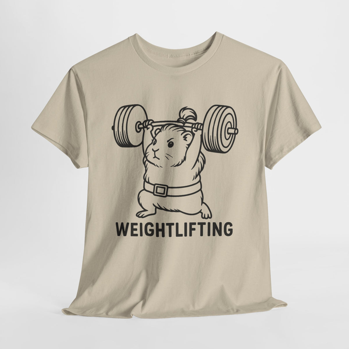 Weightlifting Guinea Pig T-Shirt – Funny Guinea Pig Gym Shirt