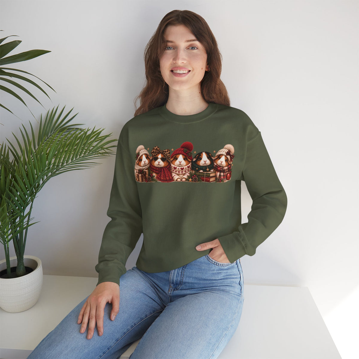 Guinea Pig Christmas Sweatshirt – Festive Crewneck