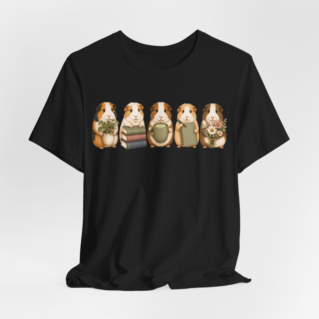 Guinea Pig Row Graphic Tee — Cute Pet Lover Shirt