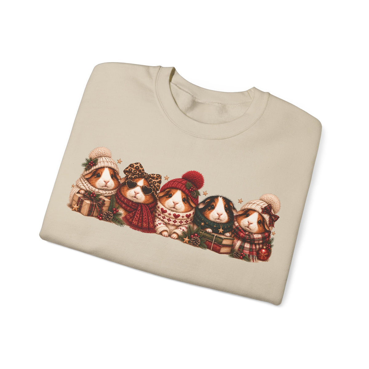 Guinea Pig Christmas Sweatshirt – Festive Crewneck