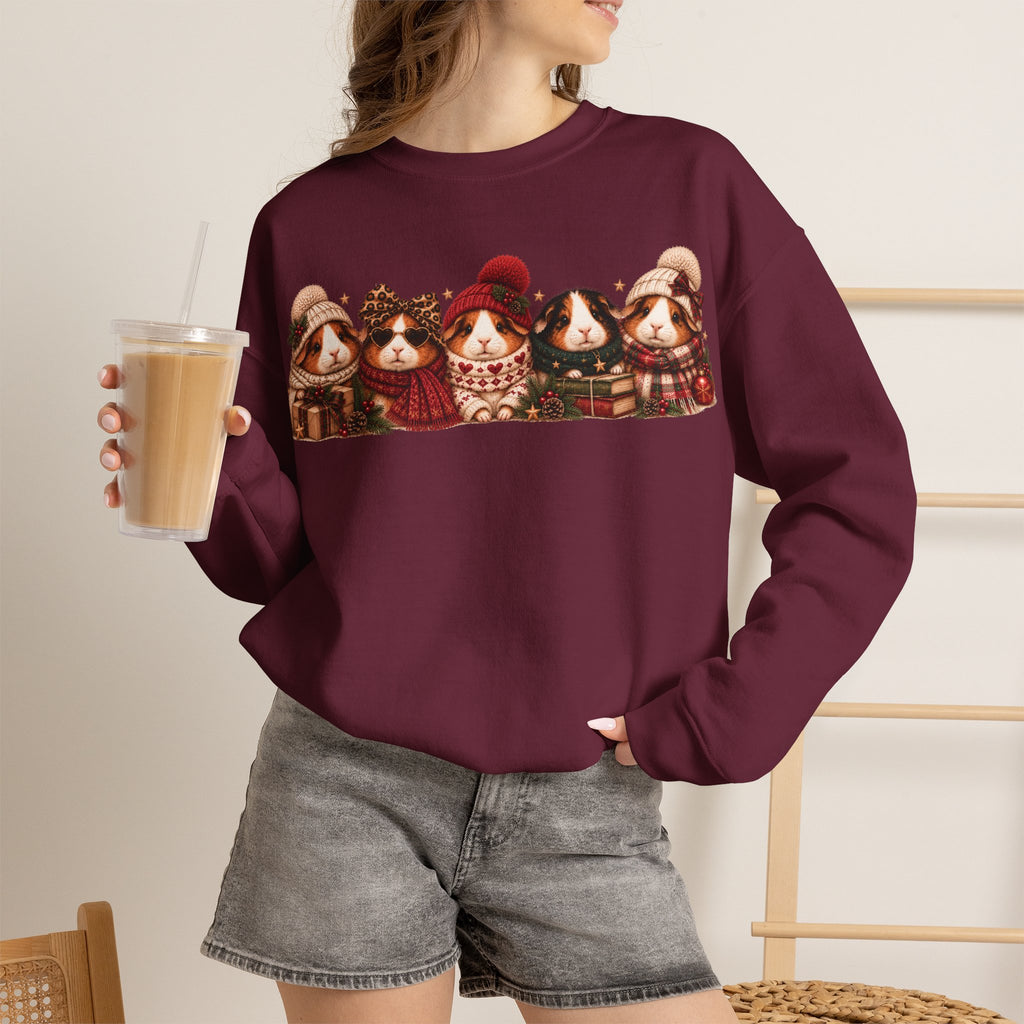 Guinea Pig Christmas Sweatshirt – Festive Crewneck