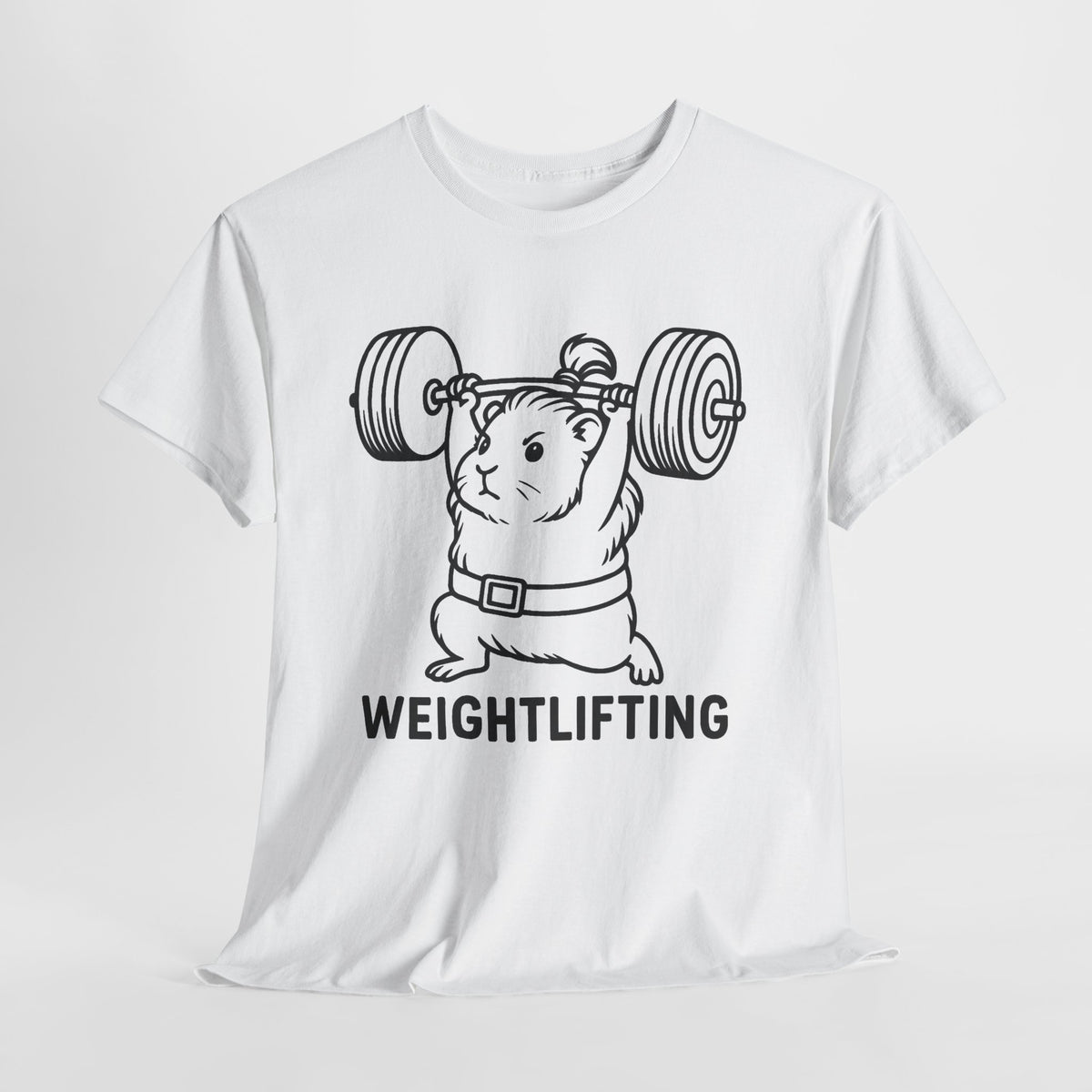 Weightlifting Guinea Pig T-Shirt – Funny Guinea Pig Gym Shirt