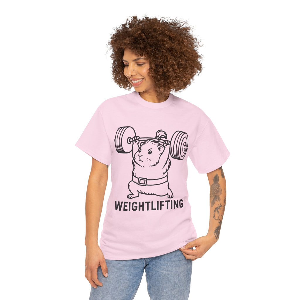 Weightlifting Guinea Pig T-Shirt – Funny Guinea Pig Gym Shirt