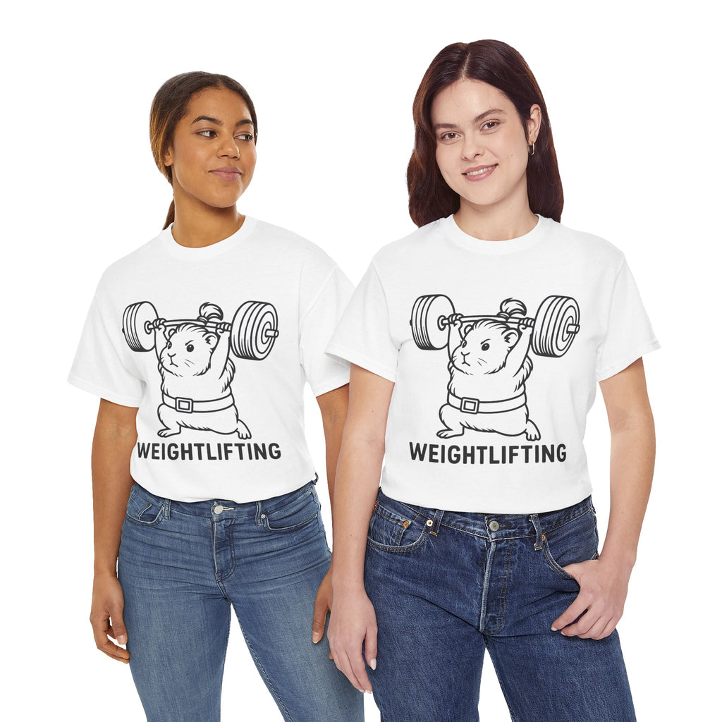 Weightlifting Guinea Pig T-Shirt – Funny Guinea Pig Gym Shirt
