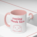 Resting Wheek Face Mug – Cute Guinea Pig Coffee Mug | Funny Guinea Pig Gift | 11 oz