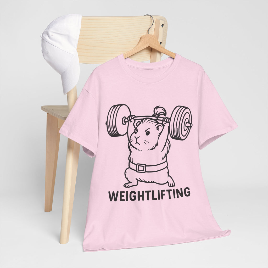 Weightlifting Guinea Pig T-Shirt – Funny Guinea Pig Gym Shirt