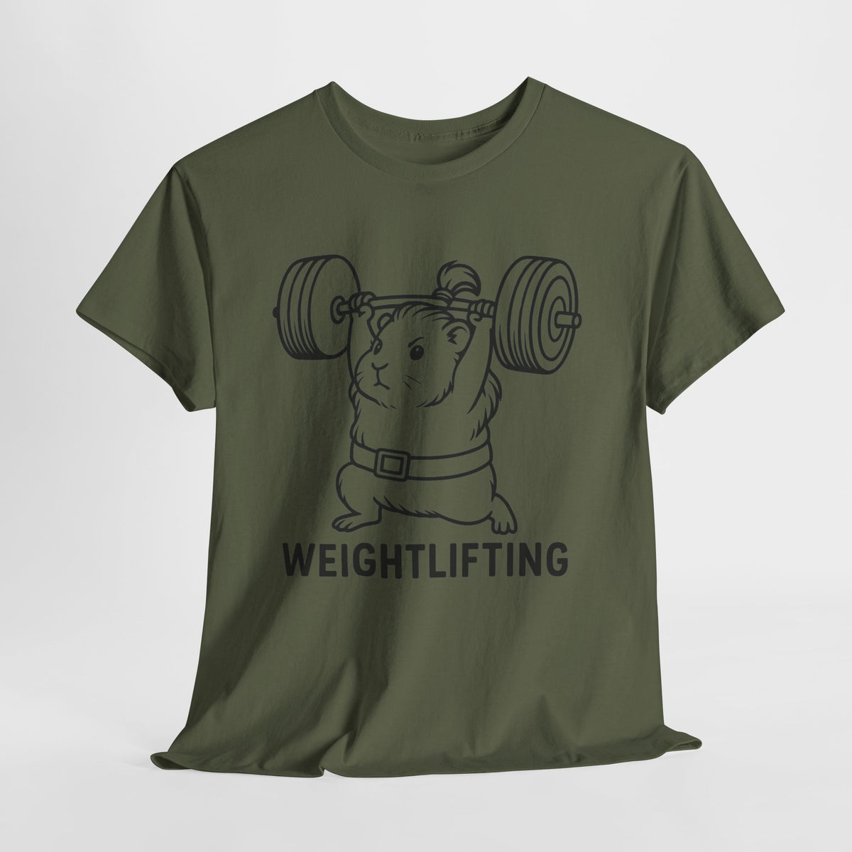 Weightlifting Guinea Pig T-Shirt – Funny Guinea Pig Gym Shirt