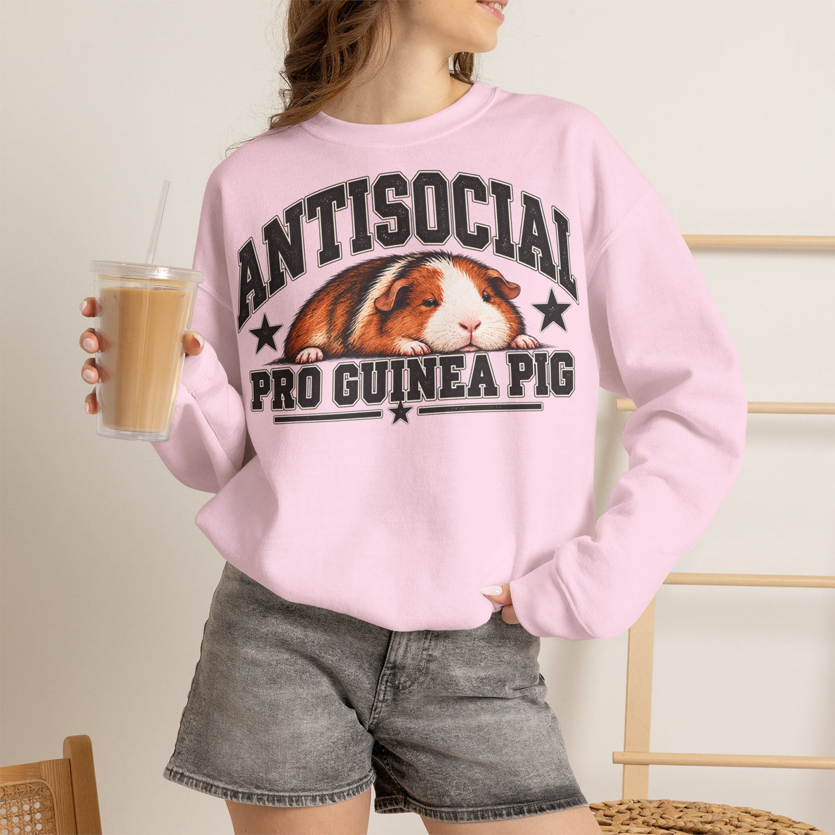 Antisocial Pro Guinea Pig Sweatshirt
