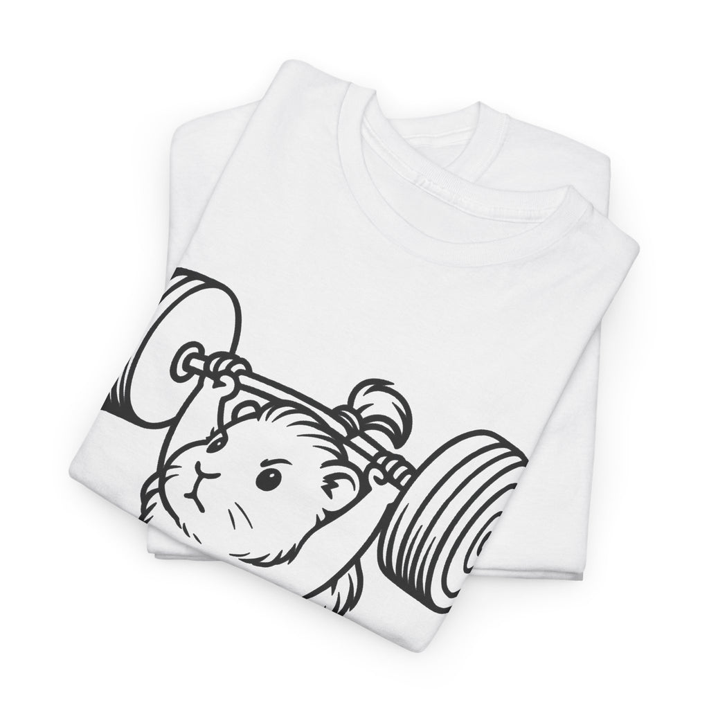 Weightlifting Guinea Pig T-Shirt – Funny Guinea Pig Gym Shirt