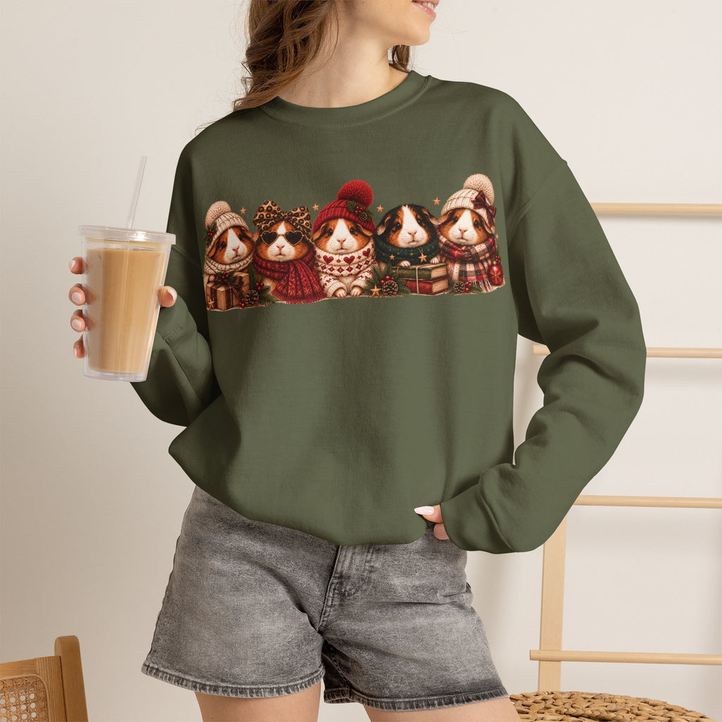 Guinea Pig Christmas Sweatshirt – Festive Crewneck
