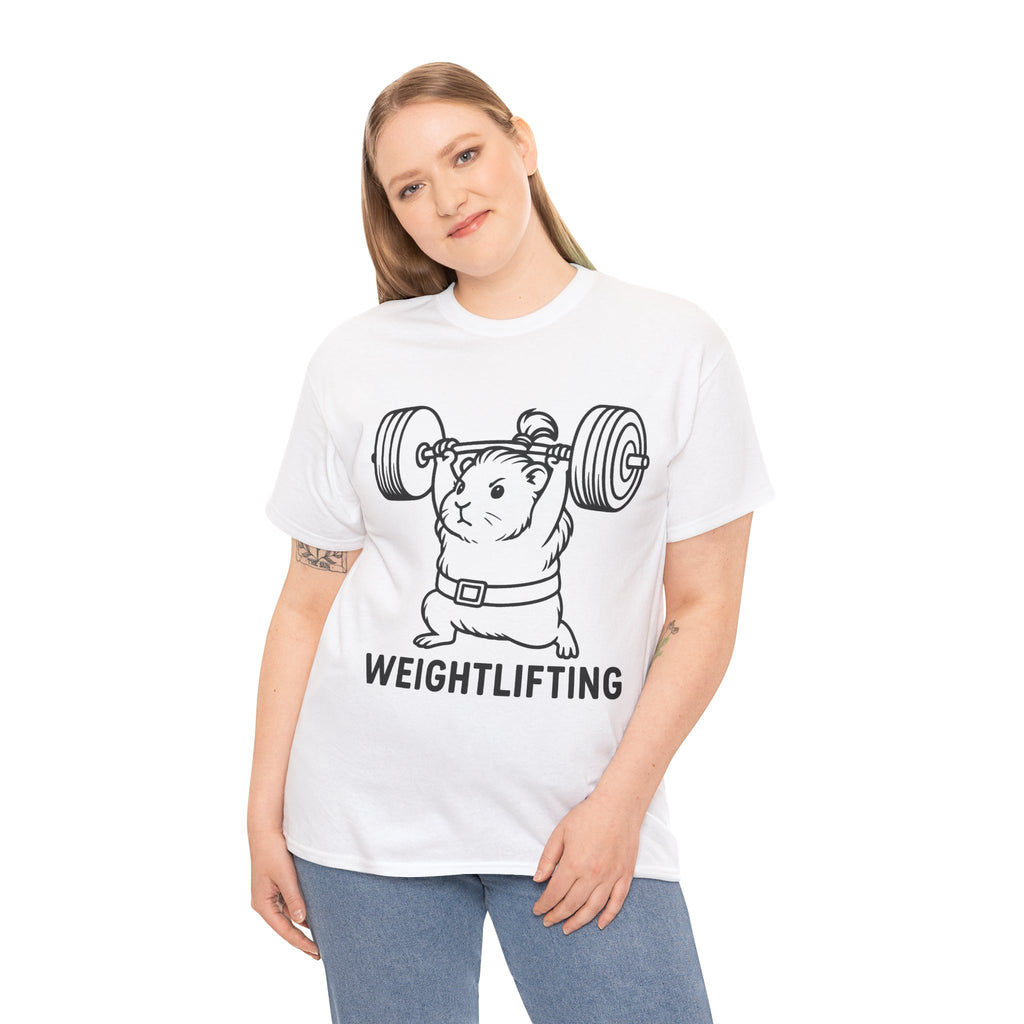 Weightlifting Guinea Pig T-Shirt – Funny Guinea Pig Gym Shirt