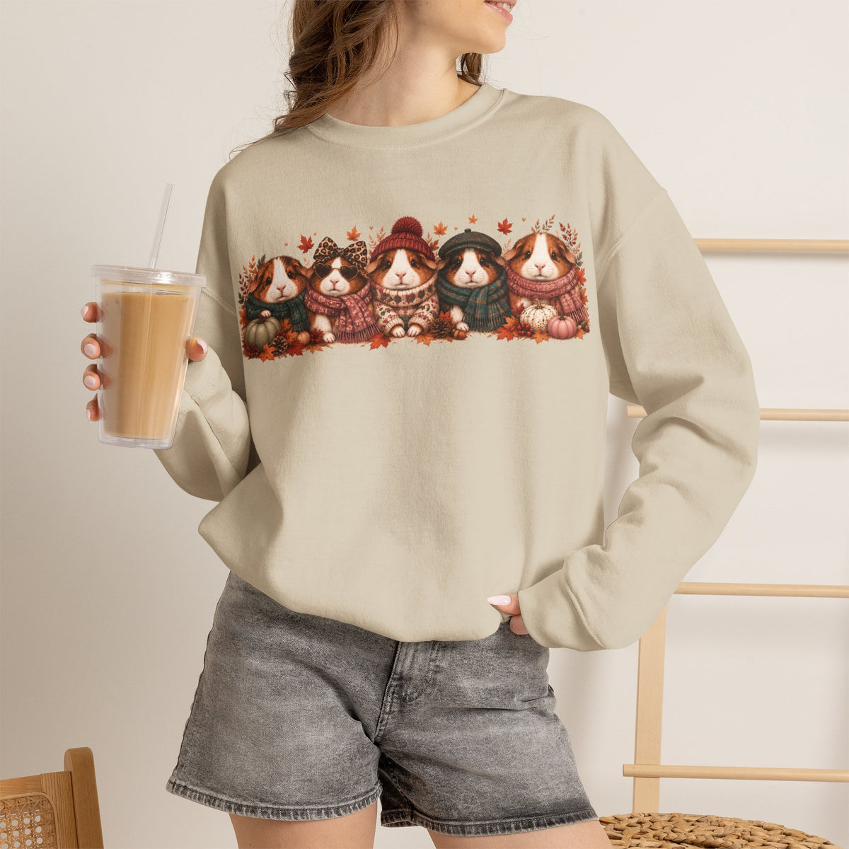 Guinea Pig Sweatshirt – Cozy Autumn Crewneck