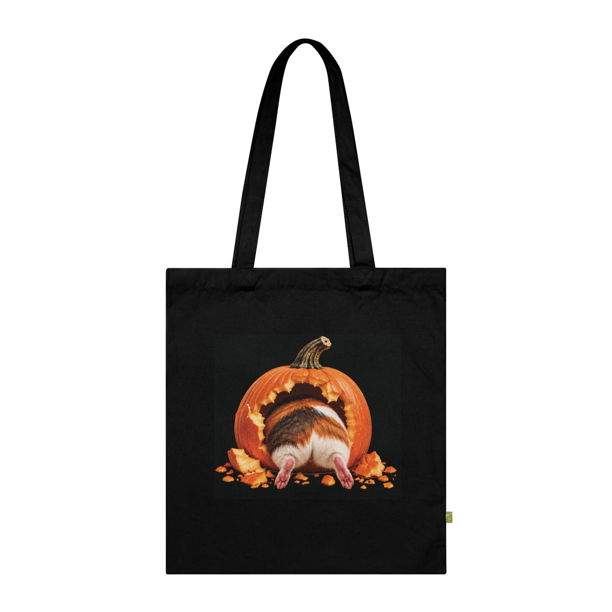 Halloween Guinea Pig Tote Bag – Cute Pumpkin Guinea Pig Bag – Guinea Pig Lover Gift