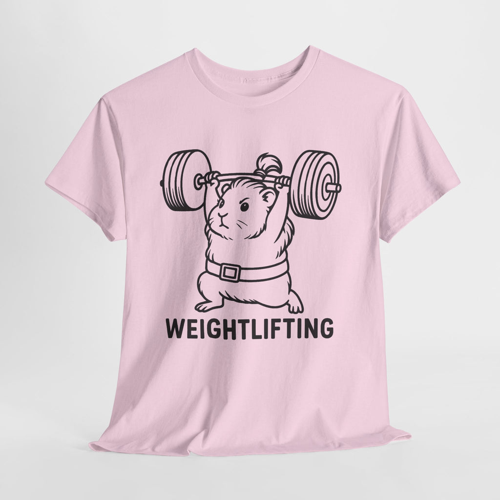 Weightlifting Guinea Pig T-Shirt – Funny Guinea Pig Gym Shirt