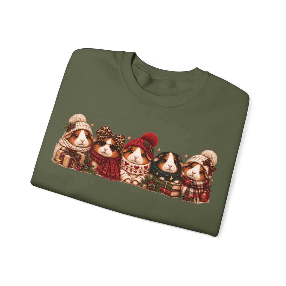 Guinea Pig Christmas Sweatshirt – Festive Crewneck