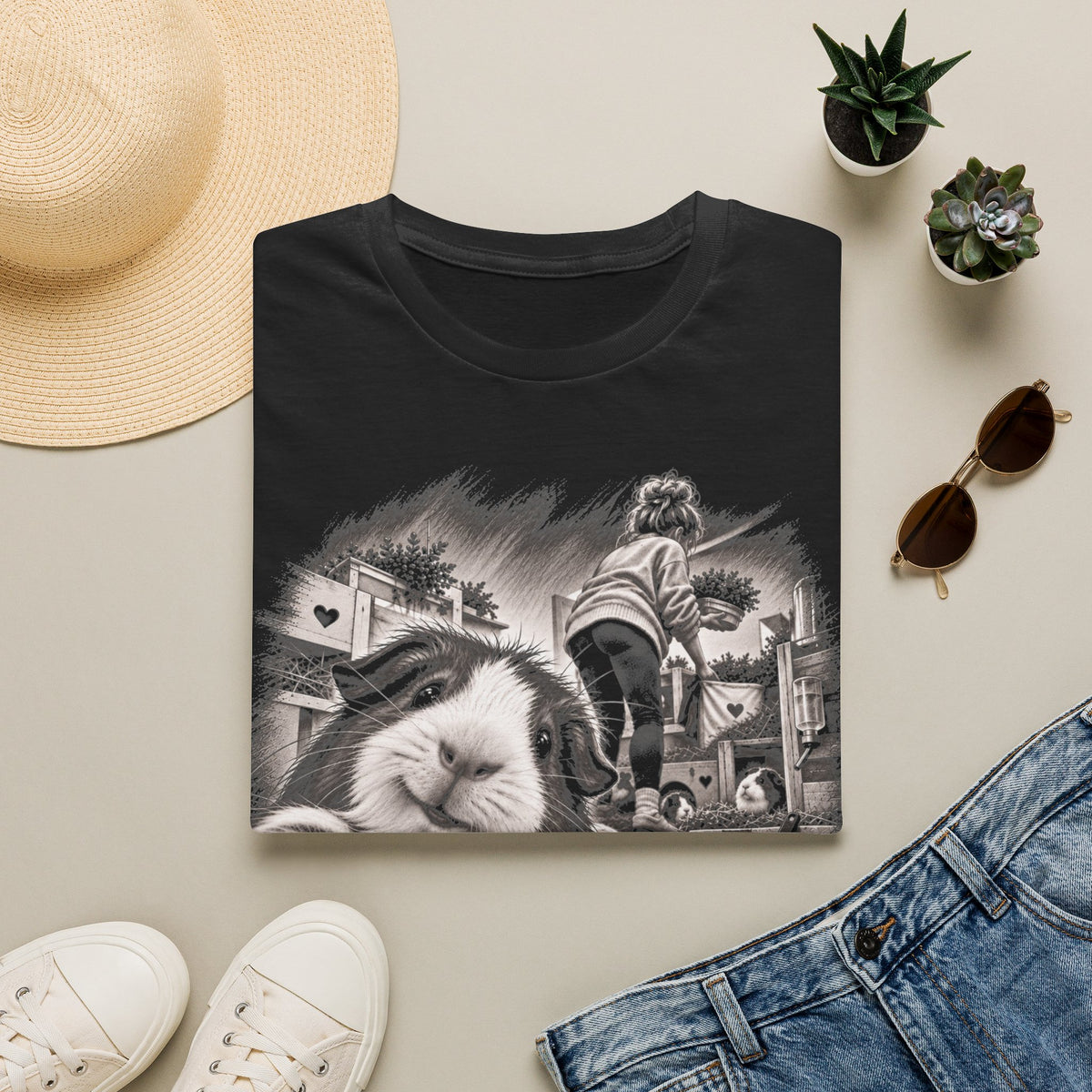 My Staff Guinea Pig Graphic T-Shirt