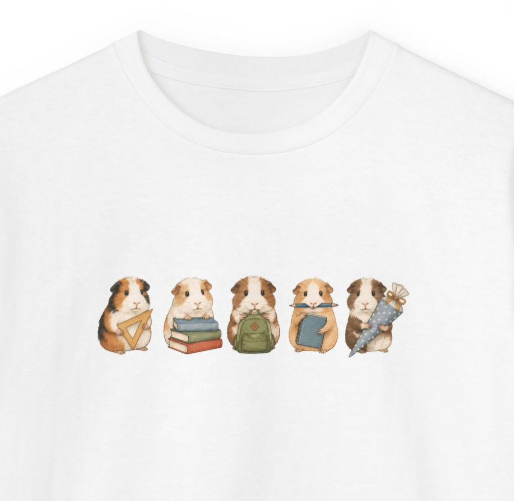 First Day of School Kids T-Shirt - Cute Guinea Pigs Back to School Shirt - First Day of School Gift for Boys and Girls